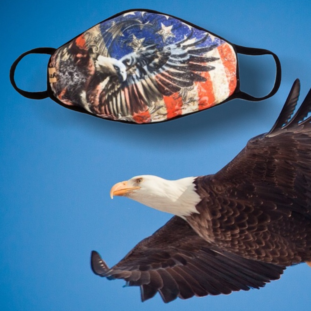 Flag Eagle Protective Reusable Washable Face Mask - Picture 2 of 7